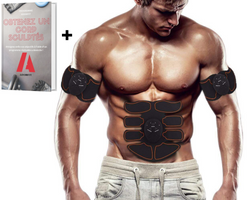 EMS Muscle Puls™ Kit electrostimulation musculaire pour abdominaux bras et jambes